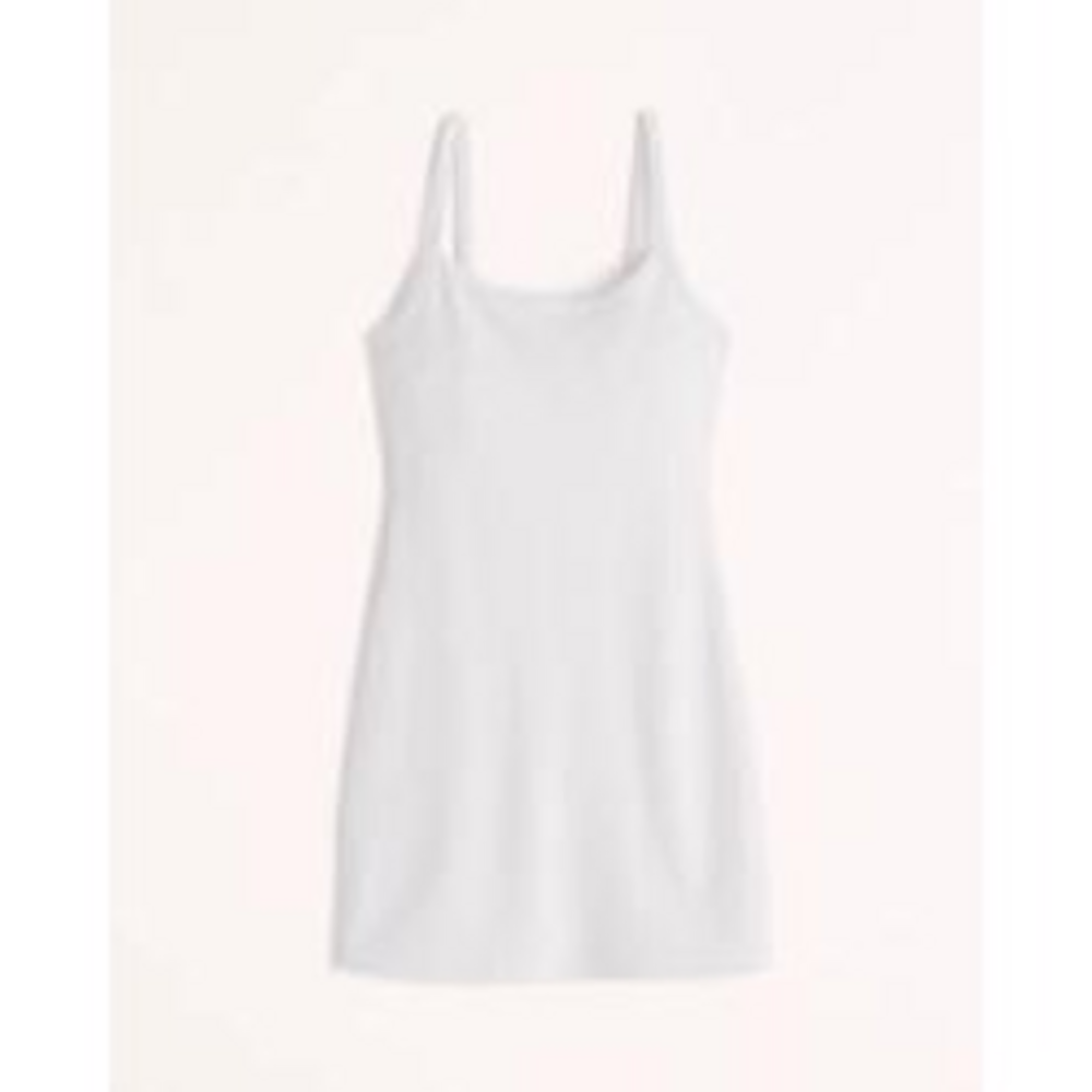 Abercrombie Terry Cloth Mini Dress in White